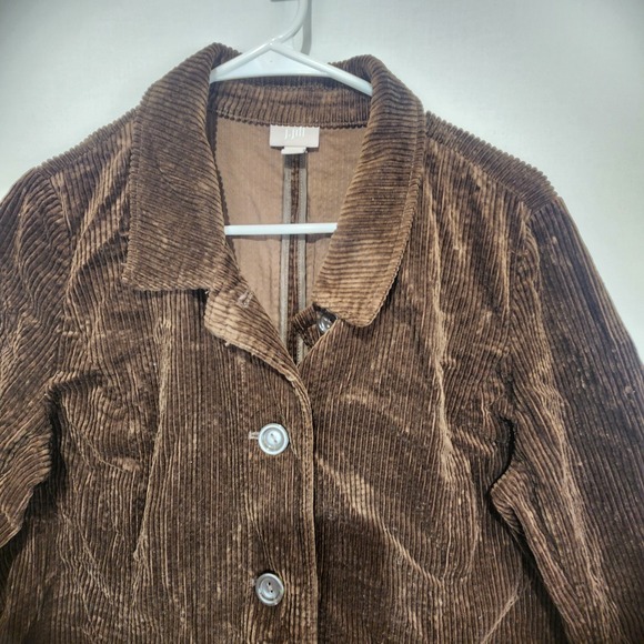 J. Jill Women's Button-Up Classic Preppy Blazer Brown Size M - Picture 5 of 11